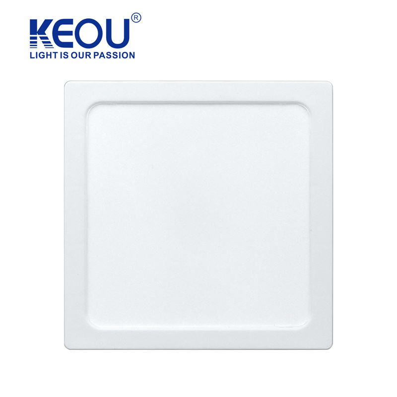 KEOU factory outlet plastic dob panel lights  16W surface square slim led ceiling light