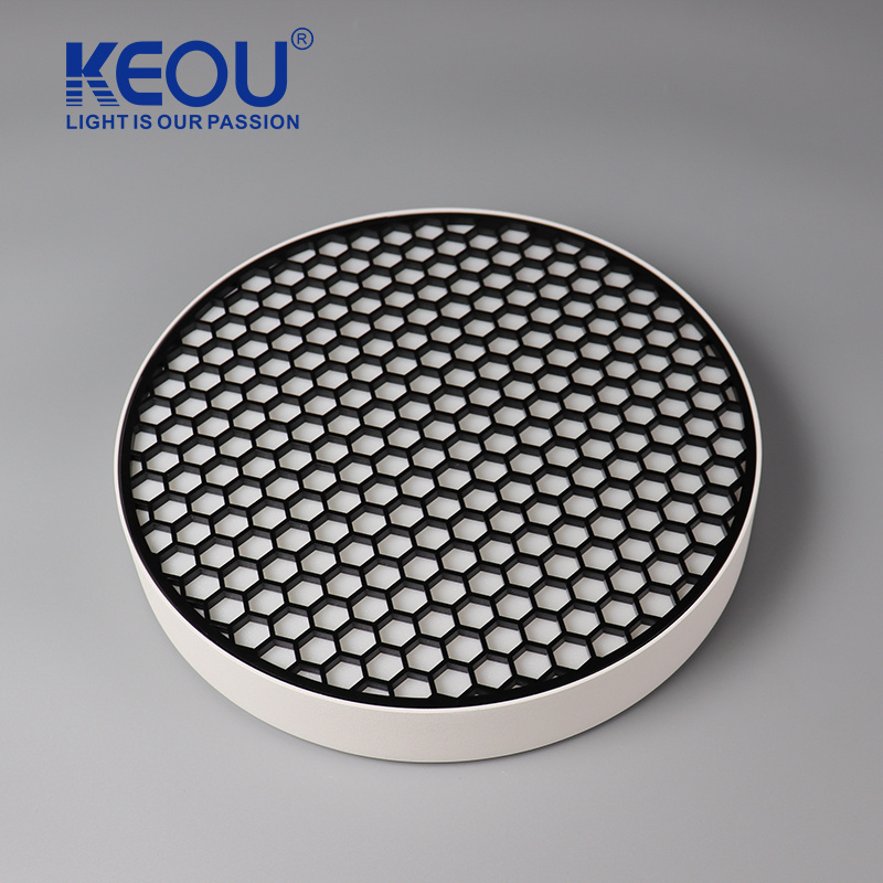 modern ceiling led aluminum Hexagon anti-glare 36W black led light panel for led home lighting