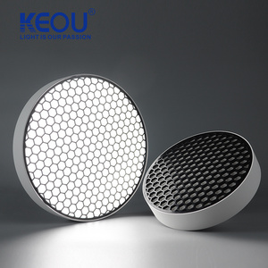 modern ceiling led aluminum Hexagon anti-glare 36W black led light panel for led home lighting