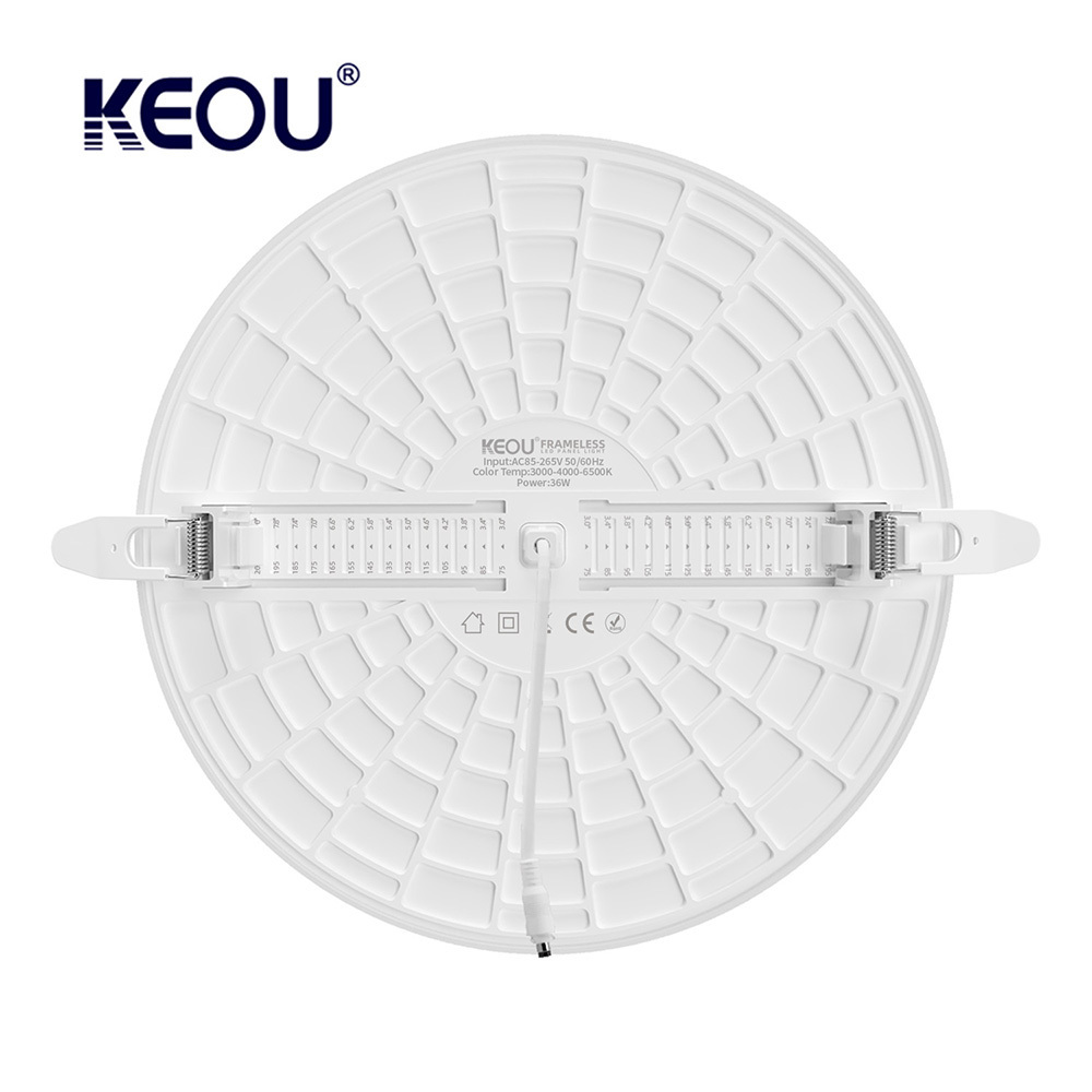 Smart Round Dimmable Frameless Embedded  36w Led Panel Light