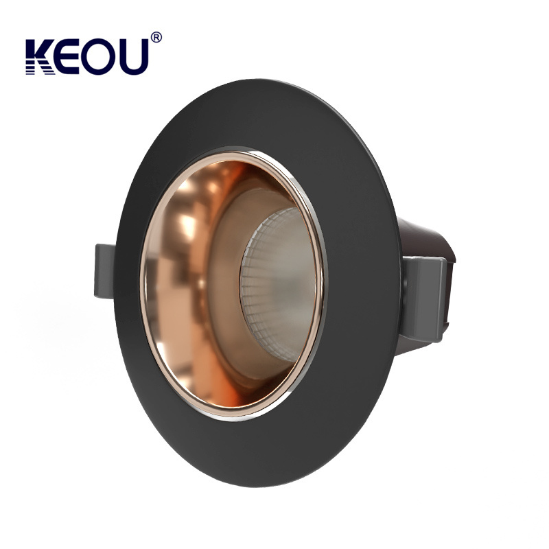 Customize multiple styles led downlight anti glare 2w 7w 10w 15w 20w 30w cob ceiling spotlights