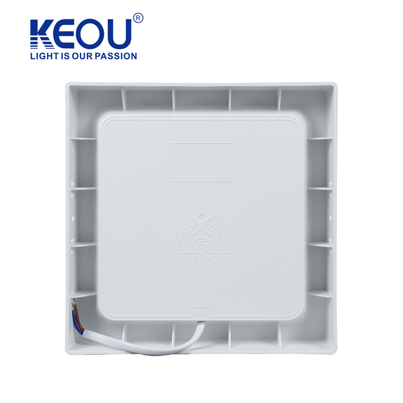 KEOU factory outlet plastic dob panel lights  16W surface square slim led ceiling light