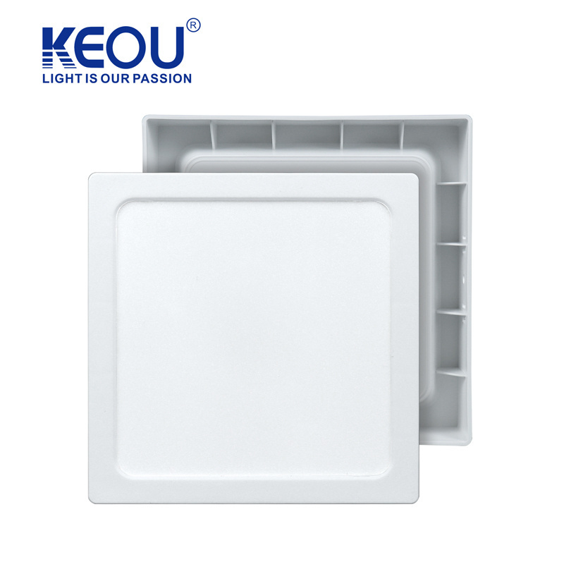 KEOU factory outlet plastic dob panel lights  16W surface square slim led ceiling light