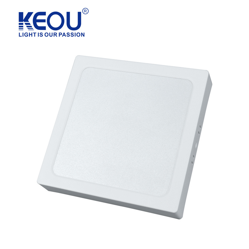 KEOU factory outlet plastic dob panel lights  16W surface square slim led ceiling light