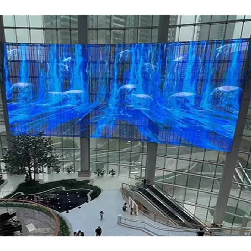 High Definition Glass LED Video Wall Transparent Glass LED Panel flexible led panel