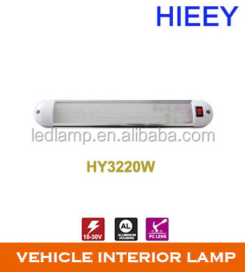 LED white car van vehicle auto interior ceiling dome roof light 12v 24v led vehicle interior lamp