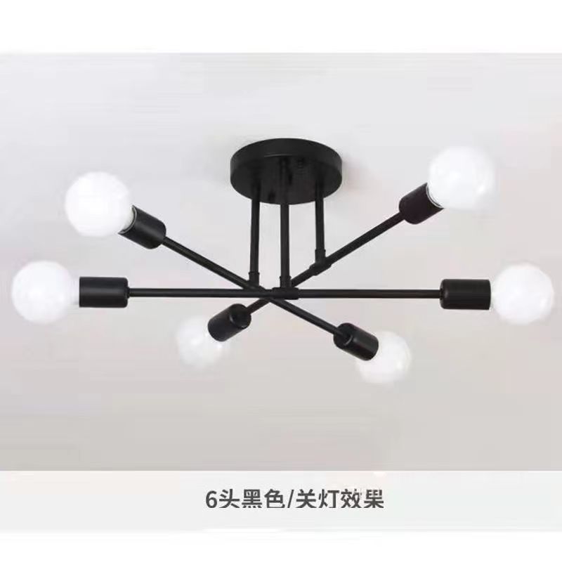 home decor nordic modern e27 ceiling pendant light 6 head cheap kitchen lighting  for living room bedroom bar