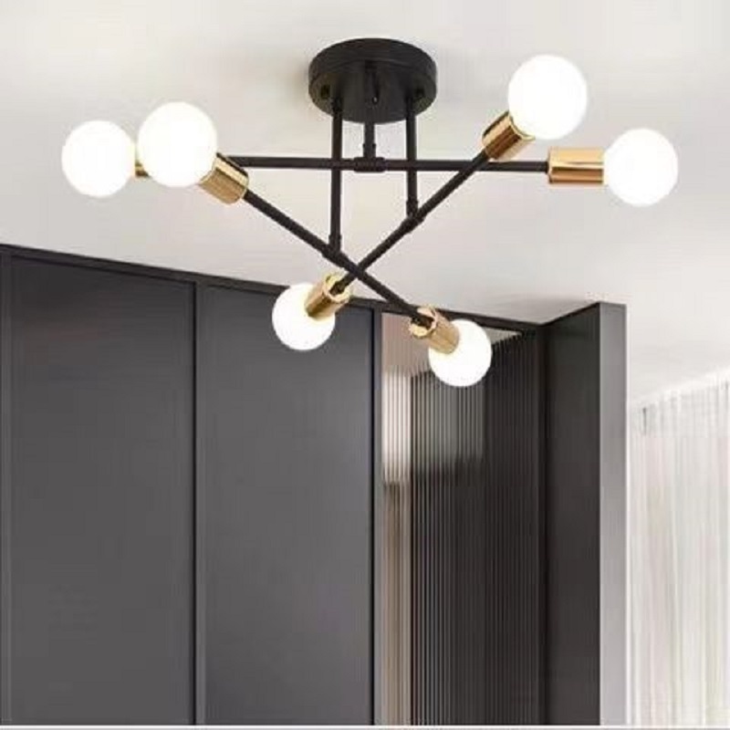 home decor nordic modern e27 ceiling pendant light 6 head cheap kitchen lighting  for living room bedroom bar