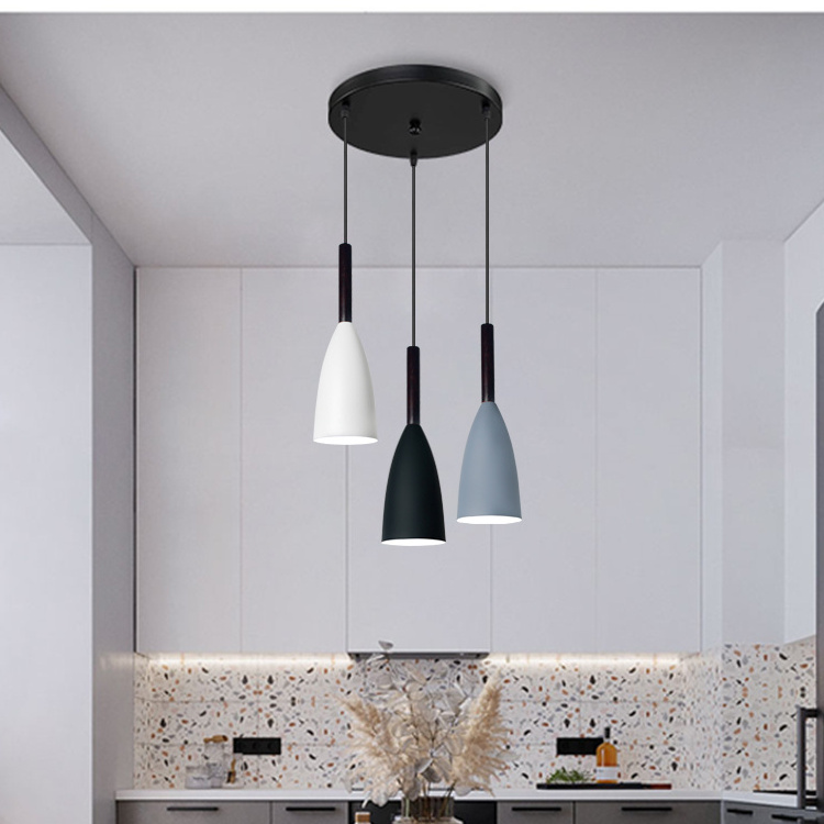 kitchen long pendant chandelier light modern dining Nordic lamps creative personality dining room dining lights