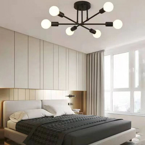 home decor nordic modern e27 ceiling pendant light 6 head cheap kitchen lighting  for living room bedroom bar