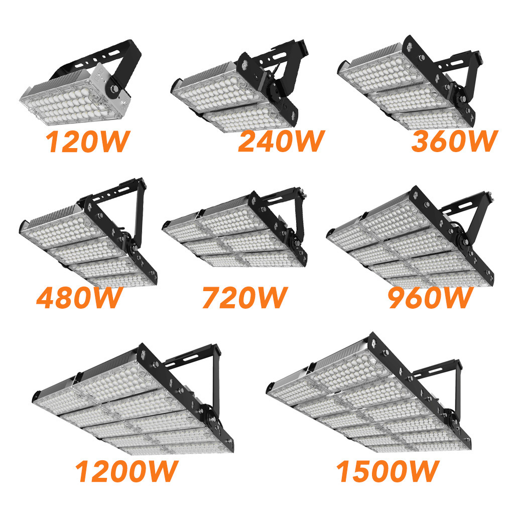 The most popular floodlight 960w 1000w 1200w1440w 1500w High power football Stadium Lamp tennis high mast led flood light