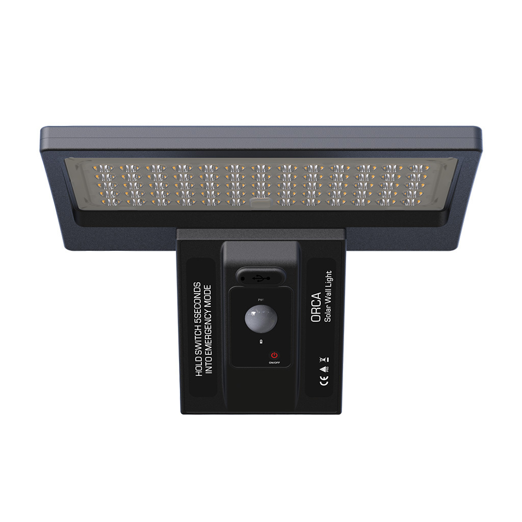 outdoor ip66 Motion-activated/motion sensor solar panel led garden light 5w