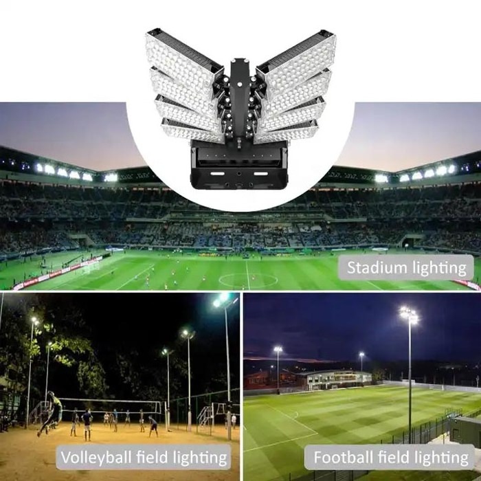 6 Years Warranty Aluminum Body High Power Football Flood light 720W Outdoor Waterproof IP66 Stadium LED high mast light