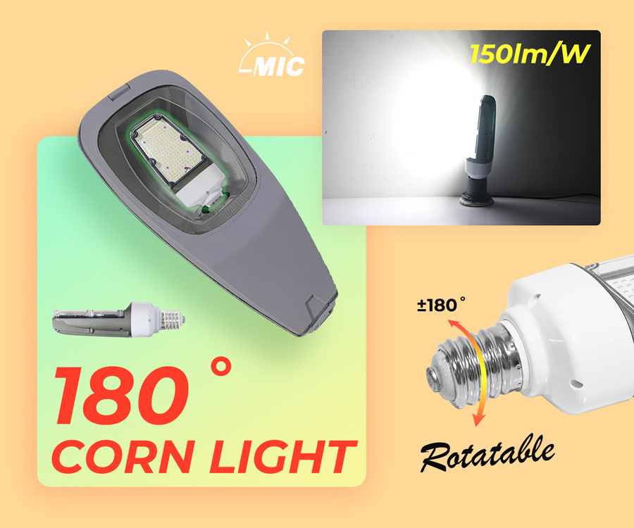 Factory low price wholesale LED corn light bulb e27 e40 50w 60w 80w waterproof IP65 corn light