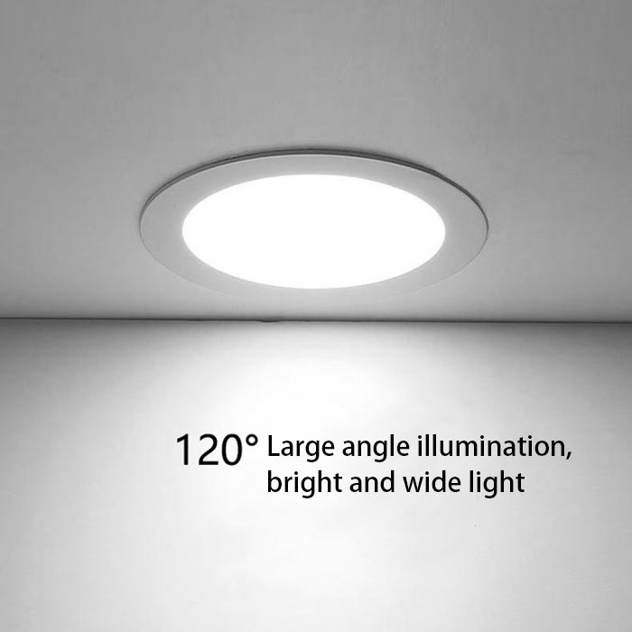 Round Square 4 inch 6 inch Recessed Ceiling Lights Pot Lights 9w 12w 18w 24w Smd Led round panel light