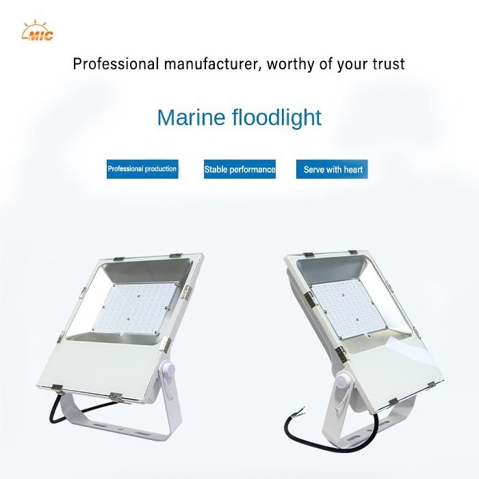 Commercial Grade Marine LED Searchlight 12V 24V Dual Voltage 6000K Cool White 80w search light marine led