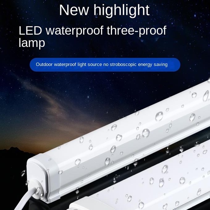 genuine Tri Proof LED Light IP65 Waterproof Dustproof Shockproof AC100-240V 120lm/W tri proof light