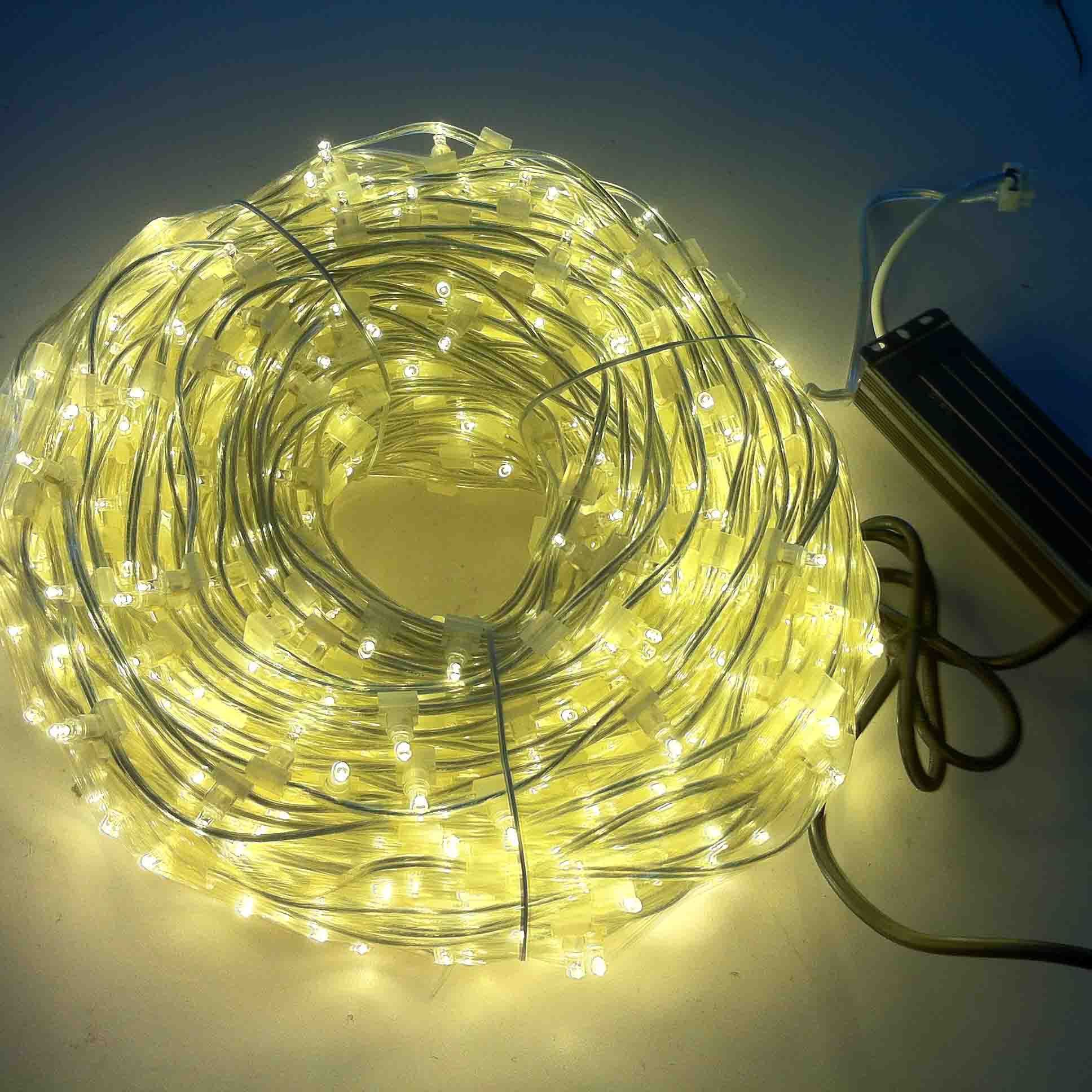 12v Led Clip String Christmas Light Chain Led Christmas Tree Light String Outdoor Garland 50 DC 12V 80  70 Transparent Rohs CE