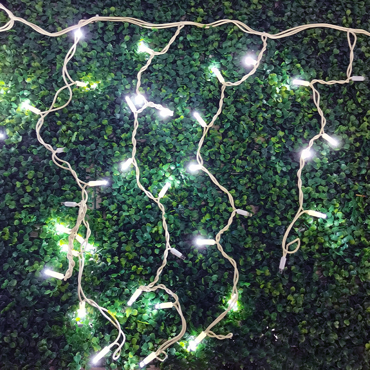 Christmas Garland LED Curtain Icicle String Lights Garden Street Outdoor Decorative Holiday Light 10m 220v