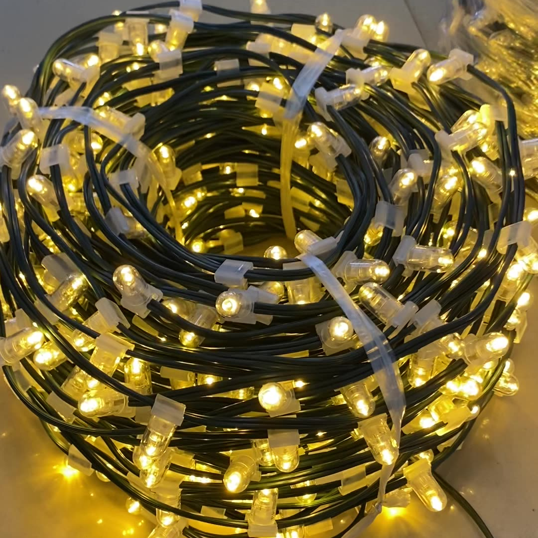 12v Led Clip String Christmas Light Chain Led Christmas Tree Light String Outdoor Garland 50 DC 12V 80  70 Transparent Rohs CE