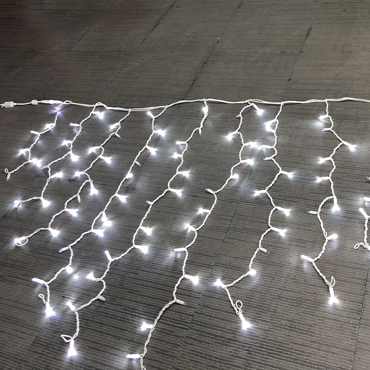 Christmas Garland LED Curtain Icicle String Lights Garden Street Outdoor Decorative Holiday Light 10m 220v