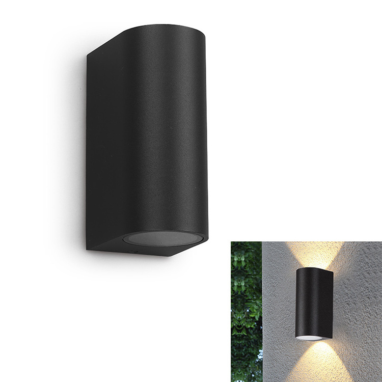 Aluminum outdoor wall lights exterior wall mounted up down round GU10 light with best price