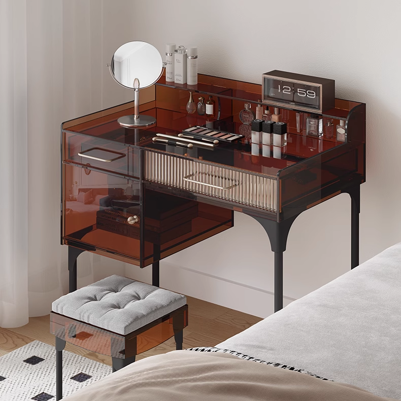 Light luxury dresser bedroom vanity modern simple premium creative acrylic mini makeup table