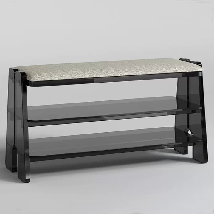 Small Home Entry Home Entrance Premium Acrylic Shoe Change Bench