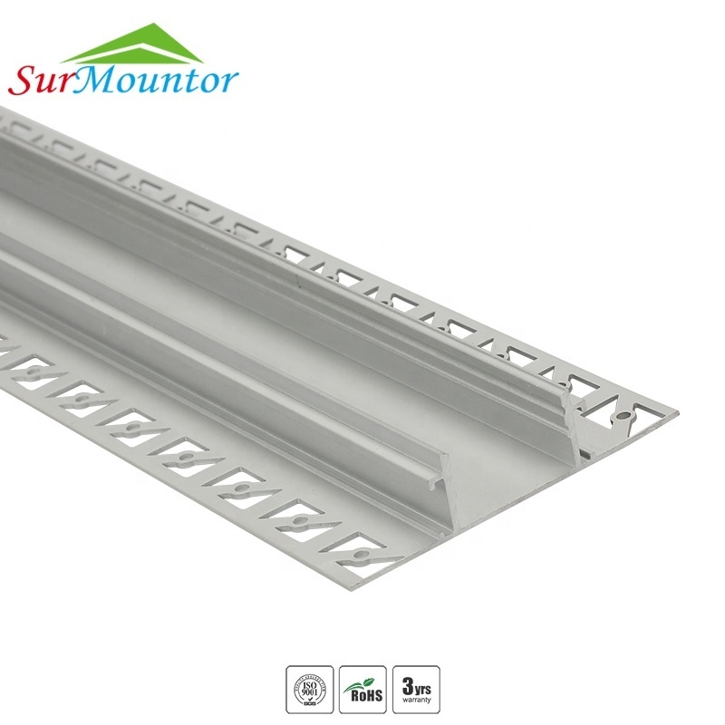 LED Plaster Profile Trimless Perfil de Aluminio LED Empotrada LED Linea Profile Recessed