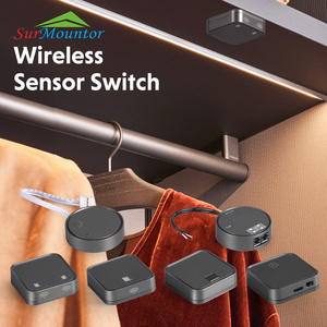 WS001 Wireless PIR Door Touch Dimmer Sensor Switch Smart Battery Black LED Dimmer LED Sensor Switch for LED Strip Light