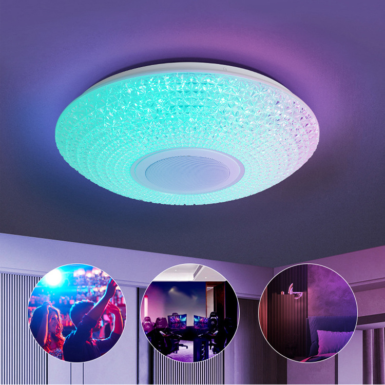 Wholesale Price Modern Style RGB Smart Ambient Light Round Led Ceiling Light For Living Room