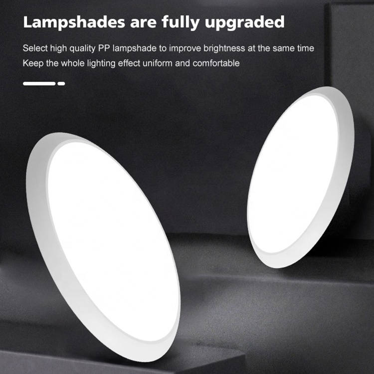 Triproof Ultra Thin IP54 Waterproof Home Office Indoor Modern Round Shape Lamp Led Ceiling Light