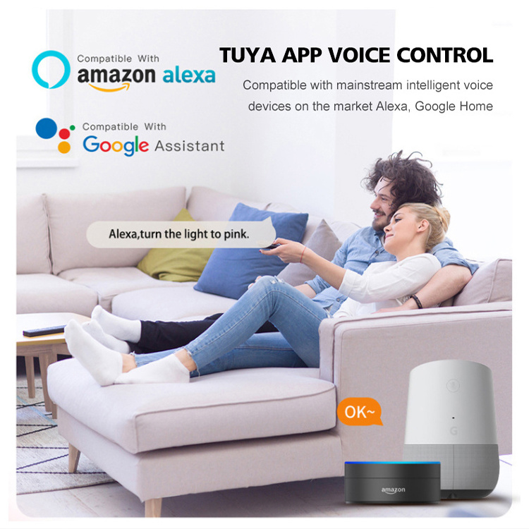 Smart TUYA APP Google Alexa Control Stepless Dimming RGB Ceiling Light For Room Hotel Villa