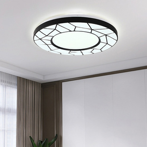 Tuya Smart Dimmable Rgb Modern Lamp App Remote Control Round Shape Flushmount Fancy Ceiling Light