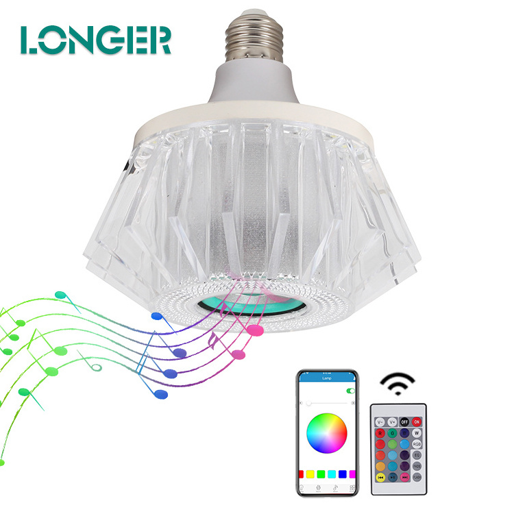 Top Selling Remote Control Rgb Music Smart Led Light Bulb E27 Lighting Bulbs Speaker DJ Stage Lights