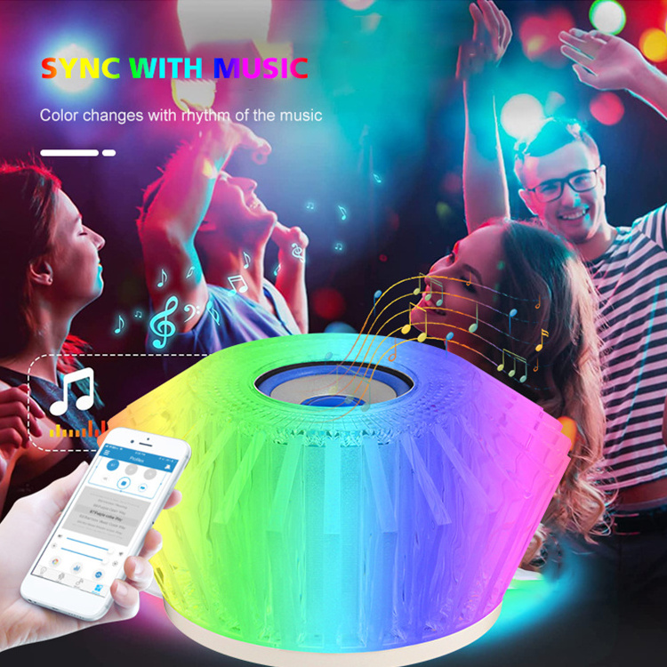 Top Selling Remote Control Rgb Music Smart Led Light Bulb E27 Lighting Bulbs Speaker DJ Stage Lights