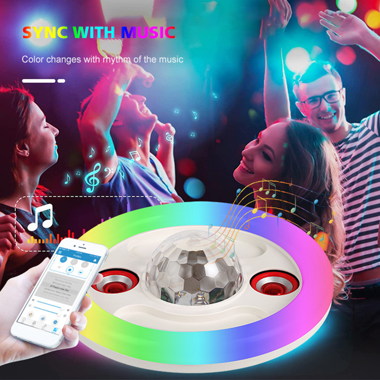 E27 Smart Music Party Led Wireless Speaker 36w Rgb Color Changing Remote Control Bluetooth Light Bulb