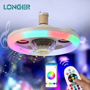 E27 Smart Music Party Led Wireless Speaker 36w Rgb Color Changing Remote Control Bluetooth Light Bulb