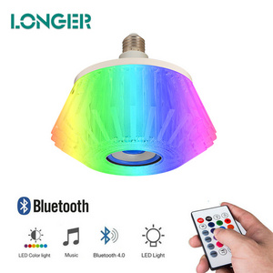 E27 Music Crystal Lamp Wireless Speaker Led Colorful Lights Room Atmosphere Lighting Sound Smart DJ LED Stage Lights