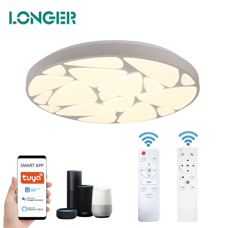 Newest Led Colorful Smart Light Mobile App Control Modern Living Room Bedroom Ceiling Light