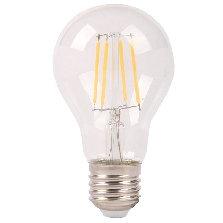 Hot sale led filament bulb light A19 A60 4w 6w 8w 10w dimmable led bulb with ce rohs