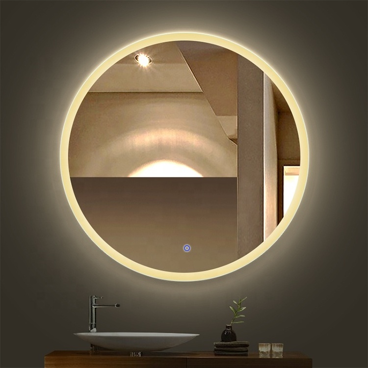 Backlit smart Touch Sensor Frameless Wall Mounted led full length mirror