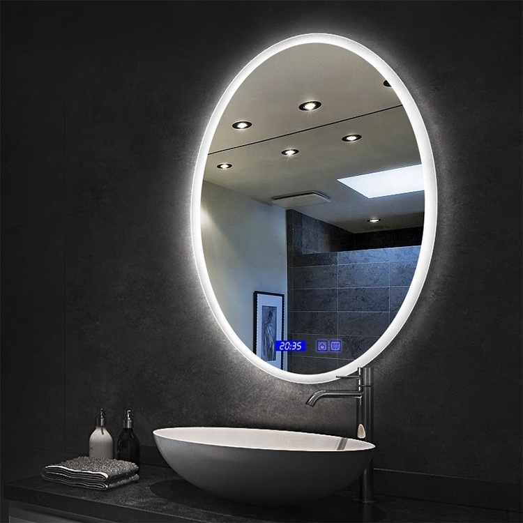 Backlit smart Touch Sensor Frameless Wall Mounted led full length mirror