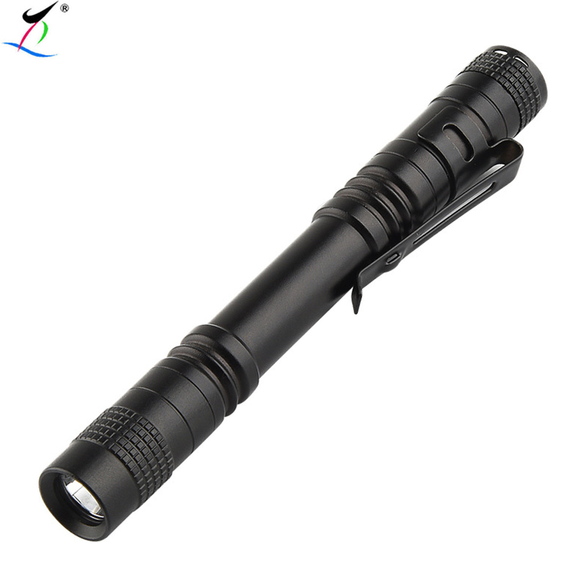 Portable Mini LED Flashlight Torch Lamp 4W Pocket Clip AAA Battery Powered Penlight Waterproof Light for Outdoor