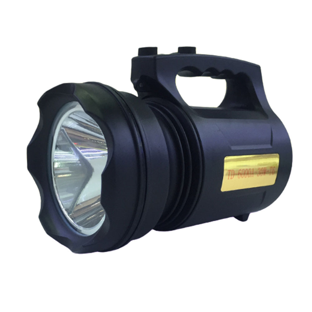 TD-6000A 30W Long Beam Distance Outdoor Portable Searchlight Spotlight for Night Hiking Hunting Camping and etc