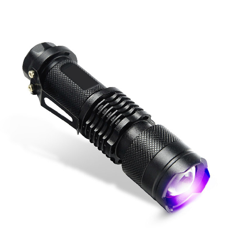 365nm UV 3w Led Flashlight Torch Light Linterna IP55 Dry Battery Led Ultra Torchlight 12 S7 Industrial AA Aluminum Alloy 50000