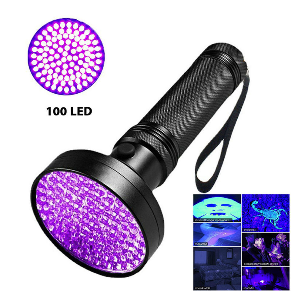 100led uv flashlight For Cat Dog Pet Urine Money Amber Detector