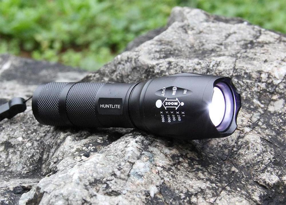 1000 Lumens Handheld Zoomable 5 Modes 10W High Power Led Flashlight