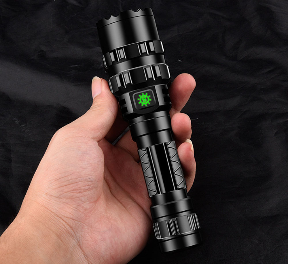 2019 new design hunting light with red green white light optional approve USB direct charging led flashlight