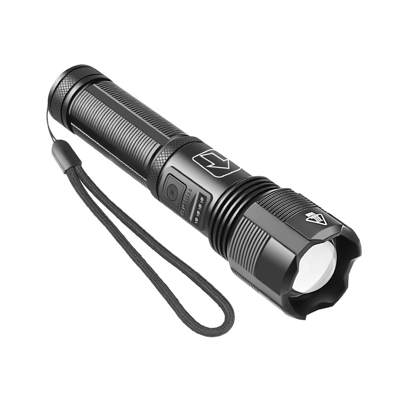 New 1000 lumen USB charging Long Beam Distance Torch Tactical Led High Lumen Flashlights with High Power LED